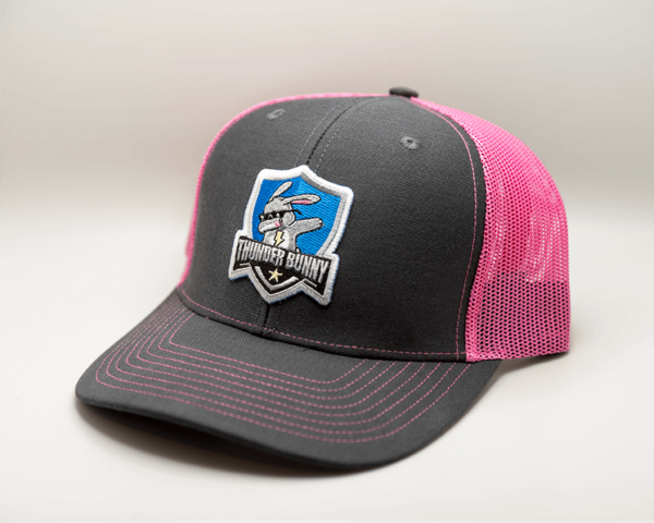 thunder bunny pink hat side view