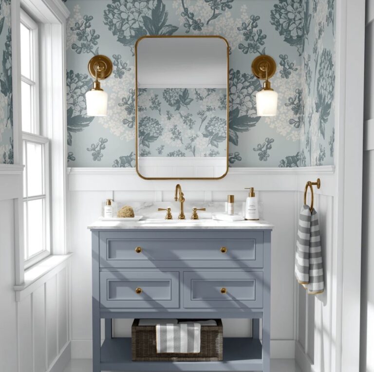 Half Bath Wallpaper