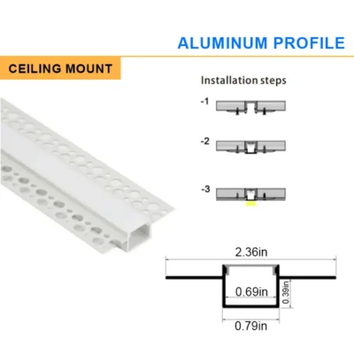 Ceiling Mount LED Profile with LED